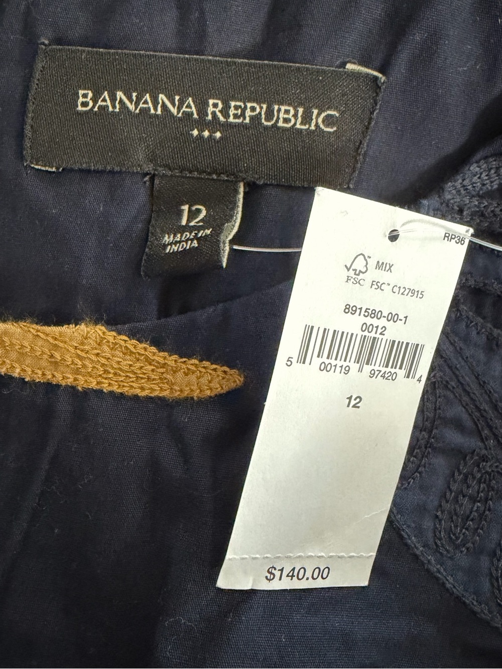NWT Banana Republic Embroidered Poplin Mini Dress - Picture 10 of 14